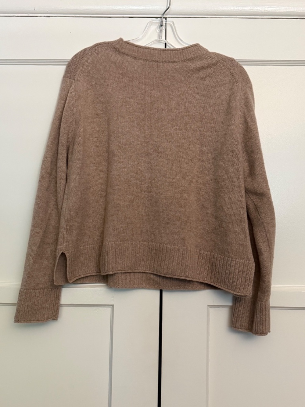 Quince Mongolian Cashmere Boxy Crewneck Sweater Size Small Oatmeal - Picture 7 of 8